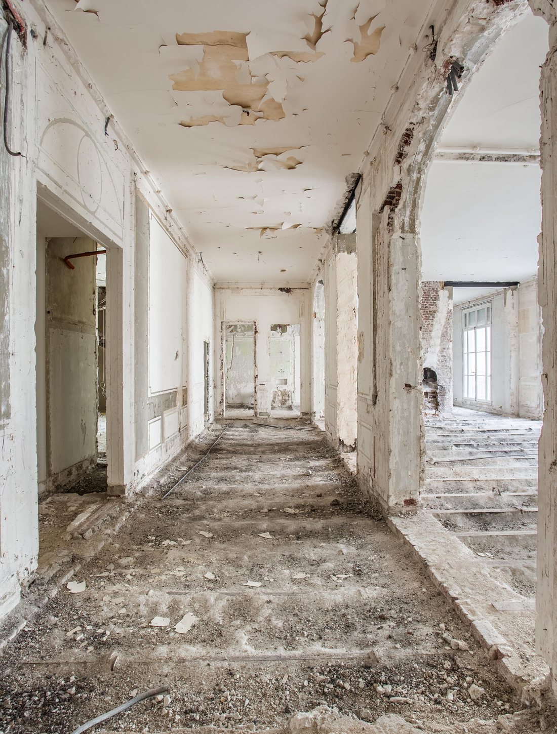 Enfilade de réceptions avant restructuration